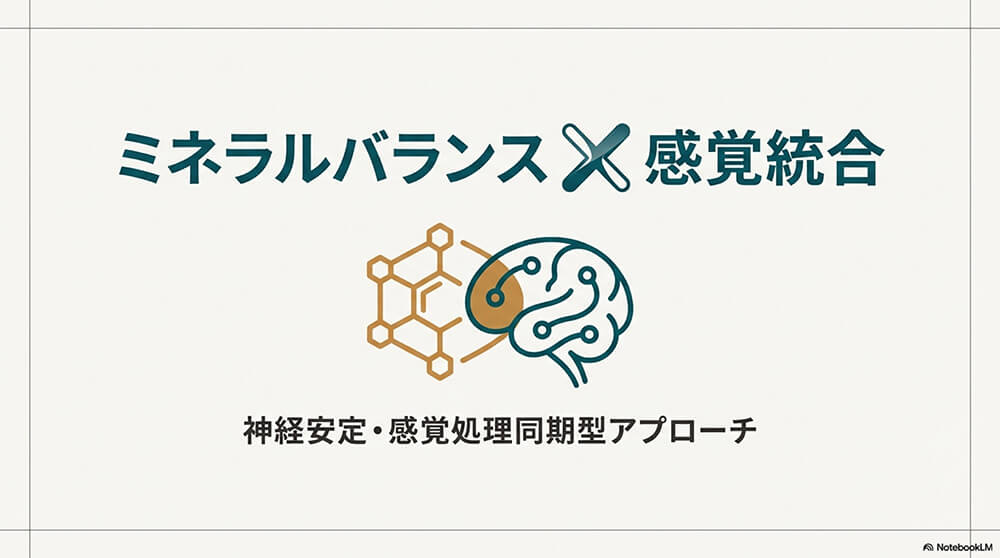 ミネラルバランス × 感覚統合