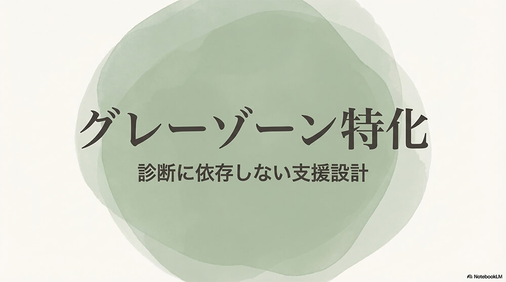 グレーゾーン特化:アレルギー対応食 × 学習環境整備の設計