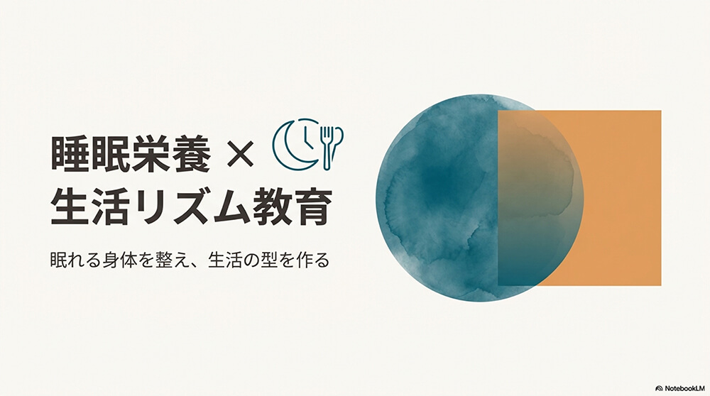睡眠栄養 × 生活リズム教育