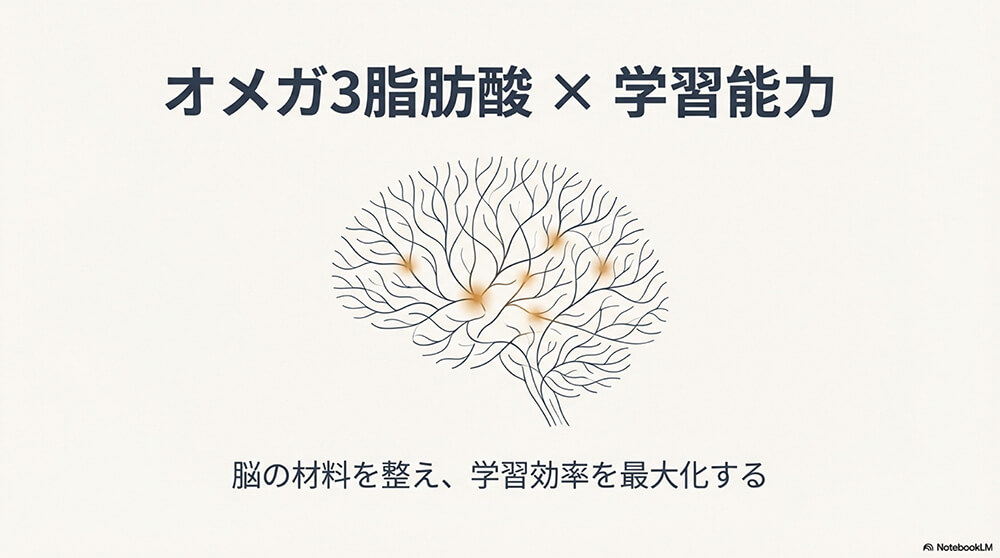 オメガ3脂肪酸 × 学習能力