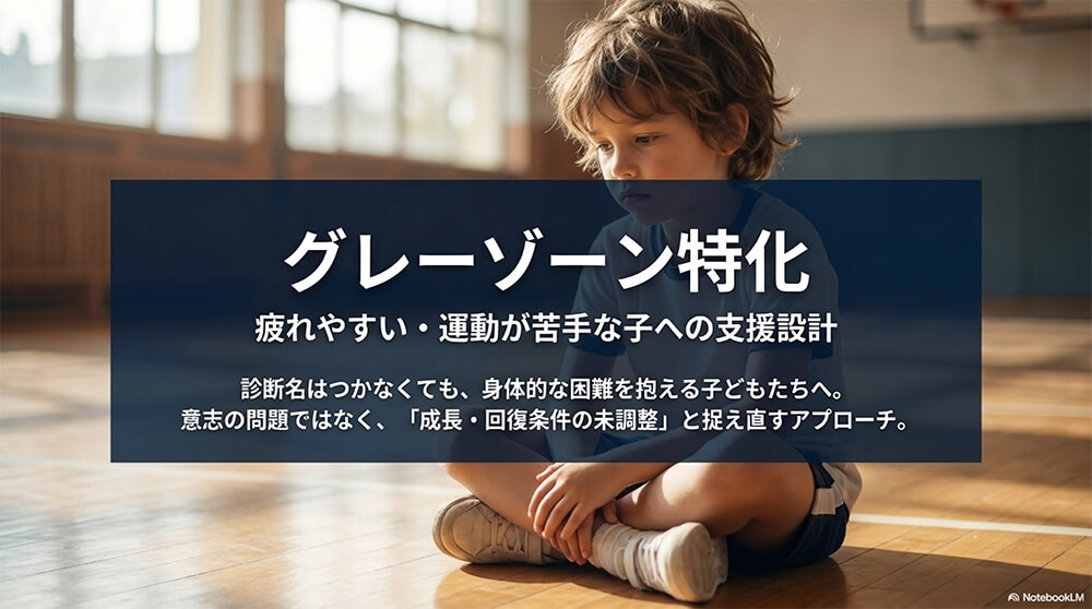 グレーゾーン特化：成長ホルモン支援栄養 × 身体教育の設計